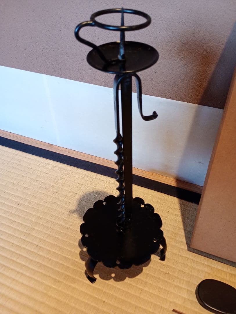 【茶道具】膳燭 夜咄道具 燭台 灯具　その他982