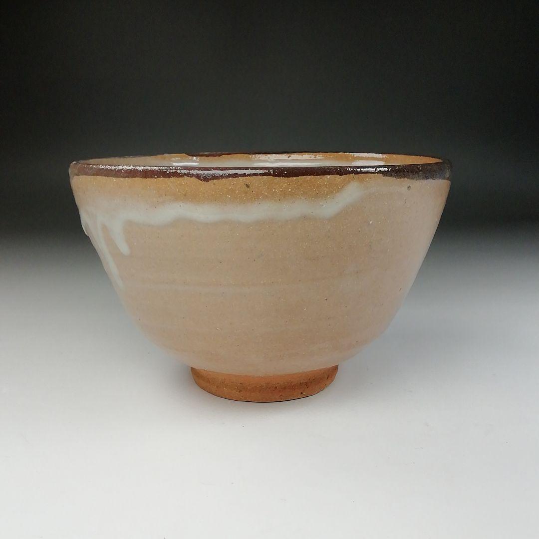 Ｔ９７　茶碗　『唐津　茶碗』『鏡山窯　井上東也』　共箱　抹茶碗　茶道具