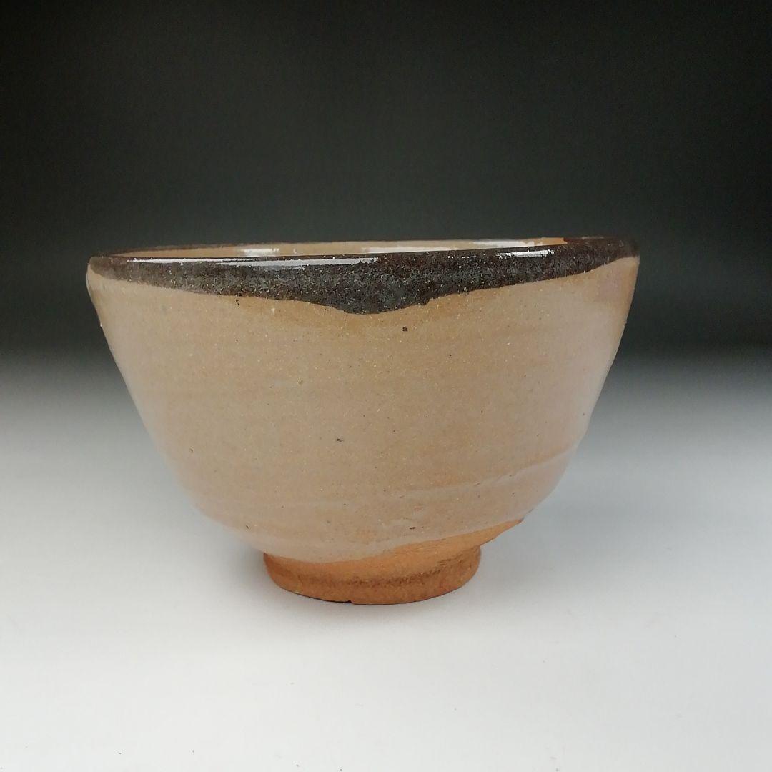 Ｔ９７　茶碗　『唐津　茶碗』『鏡山窯　井上東也』　共箱　抹茶碗　茶道具