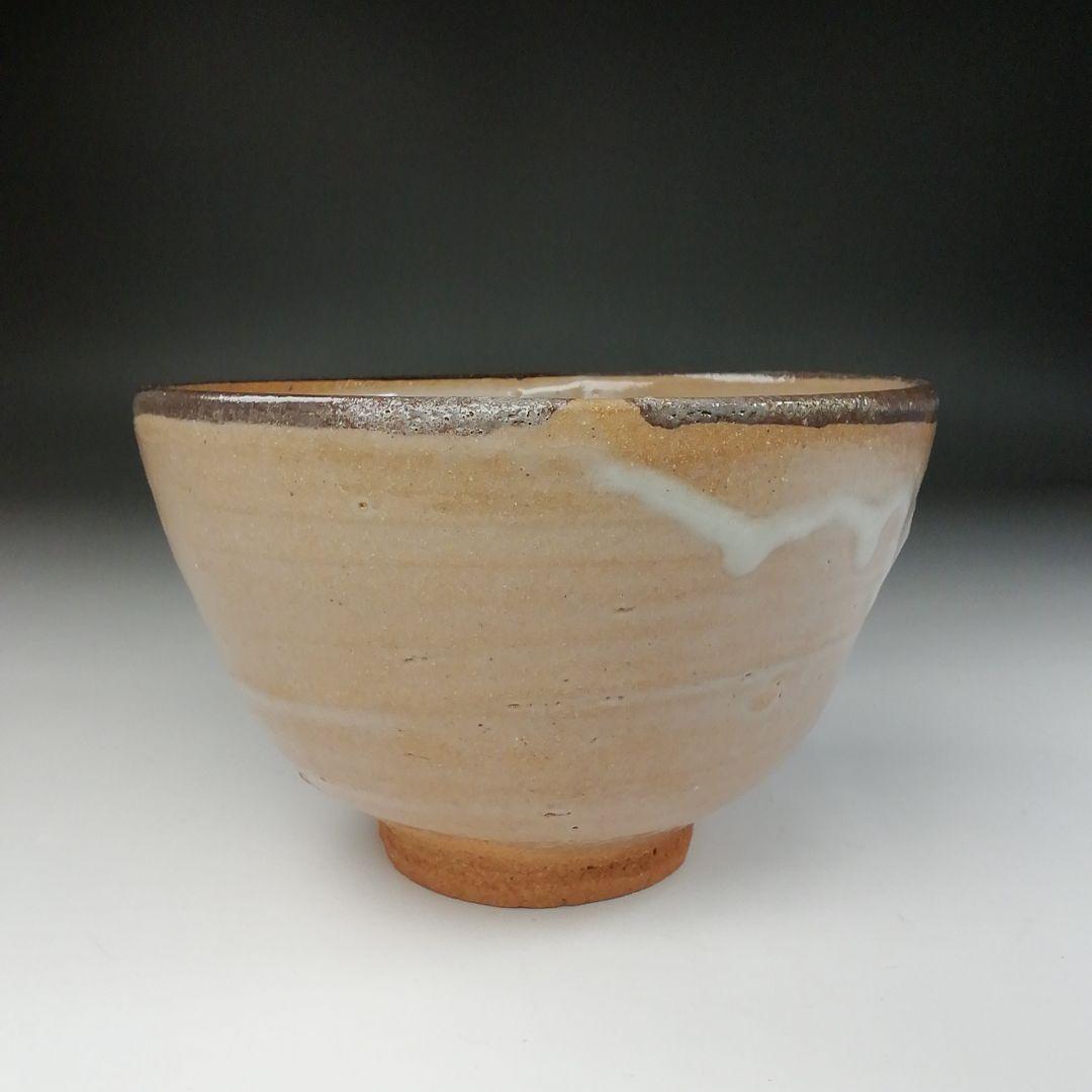 Ｔ９７　茶碗　『唐津　茶碗』『鏡山窯　井上東也』　共箱　抹茶碗　茶道具