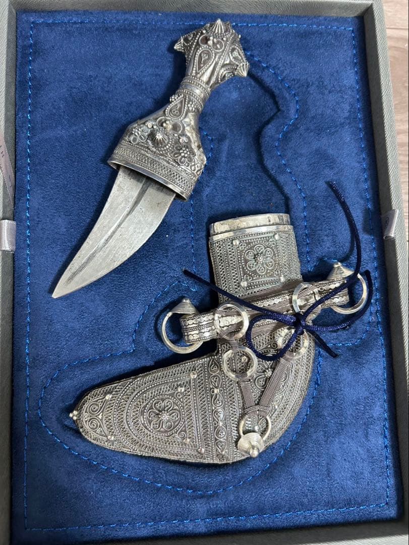 【超レア 非売品】シルバー ダガーと鞘のセット　大阪万博　オマーン館