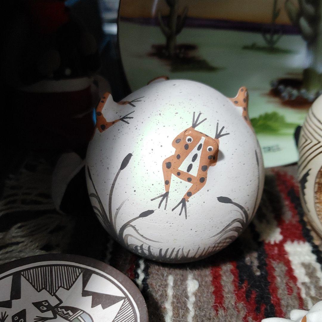 ズニZUNI ポタリー　カエル　ネイティブアメリカン　インディアンジュエリー