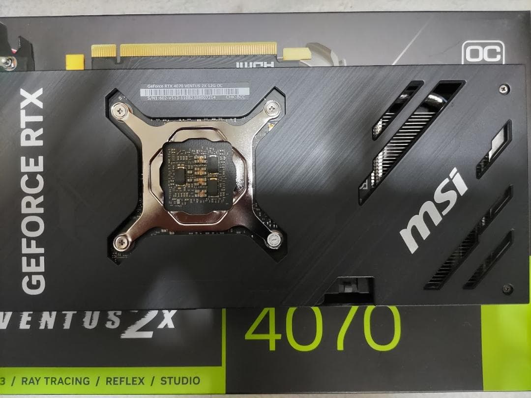 s*n様 MSI GeForce RTX 4070 VENTUS 2X 12G