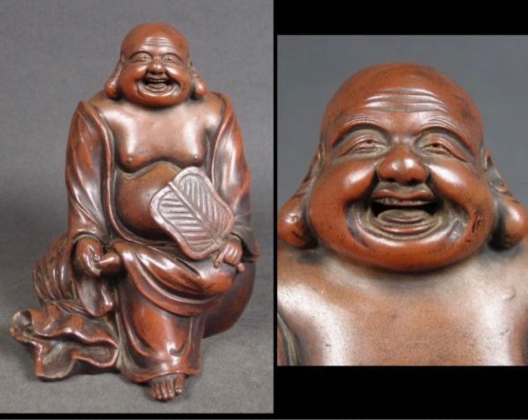 送料無料　値下げ中　江戸期古備前焼　伏香炉/置物