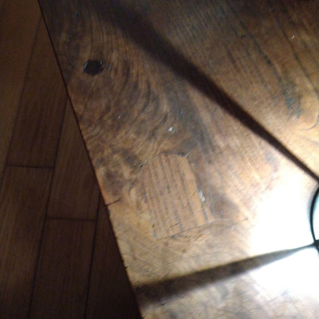 寺子屋机　総欅造り　玉杢　江戸時代　象嵌あり