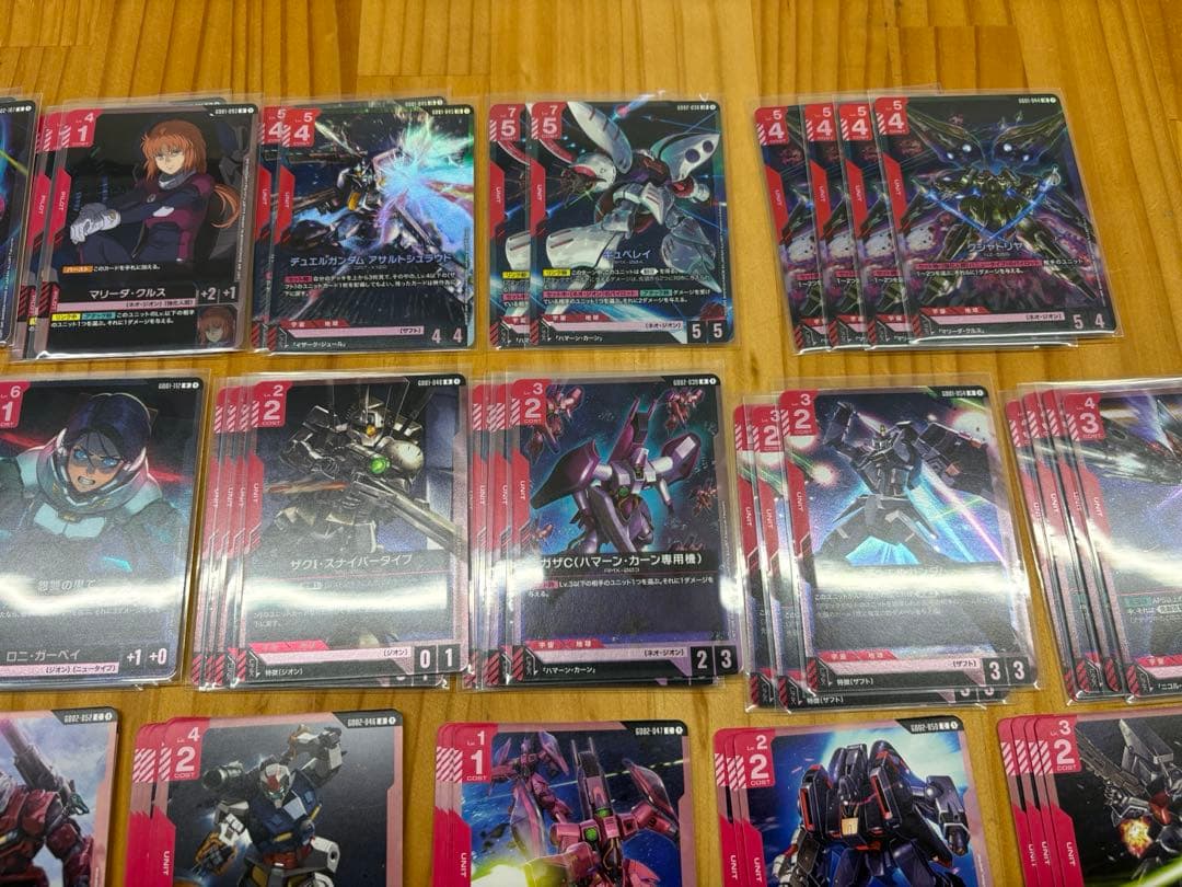 阿*渉様 【ガンダムカードゲームまとめ売り】赤セット　クシャトリヤ・キュベレイL