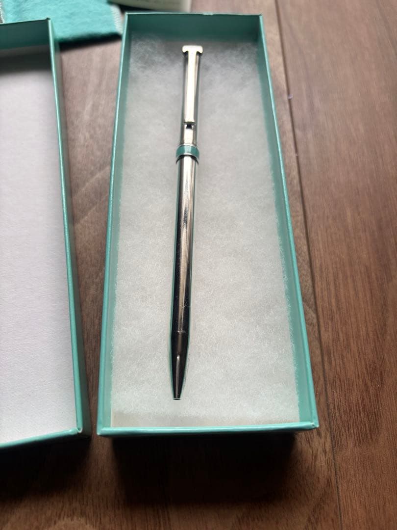 Tiffany Tボールペン スターリングシルバー ティファニー ブルーバンド