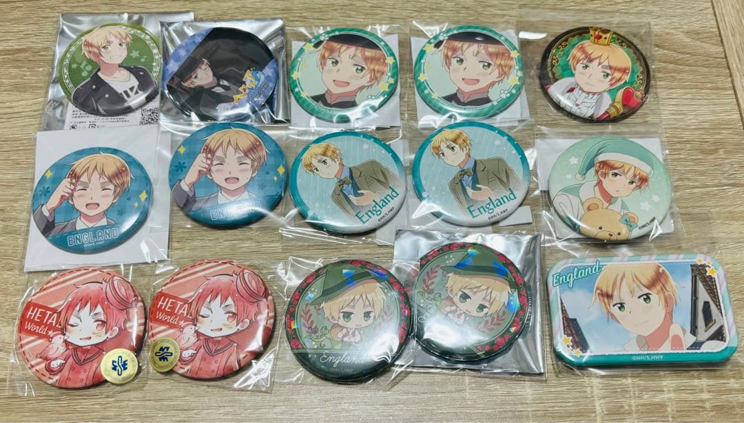 ヘタリア　イギリス　缶バッジ