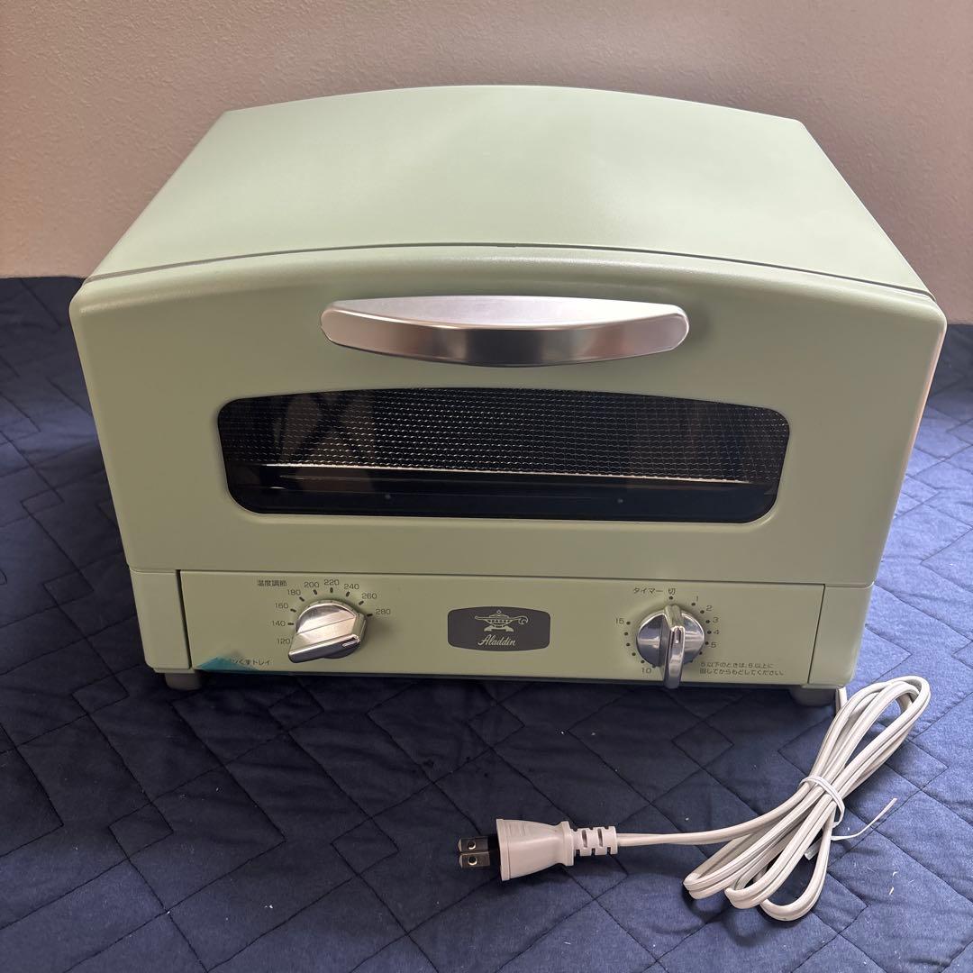 2024年製アラジンミントグリーン トースター 1270W 200-840度