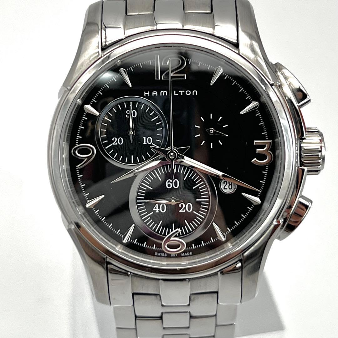 美品✨　ハミルトン ジャズマスター クロノグラフ クォーツ Ｈ326120 QZ