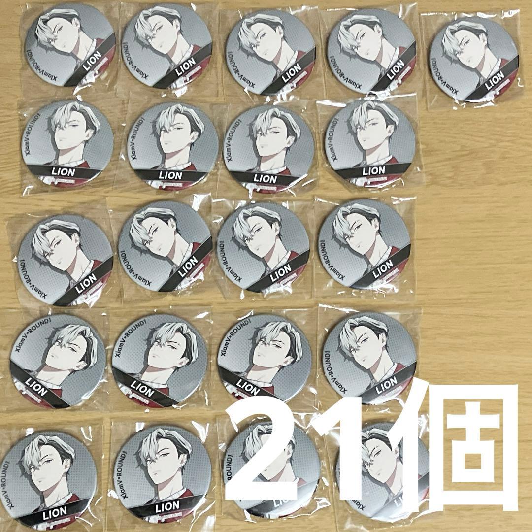 ビバレン XlamV ラウンドワン ラウワン コラボ 缶バッジ レオン