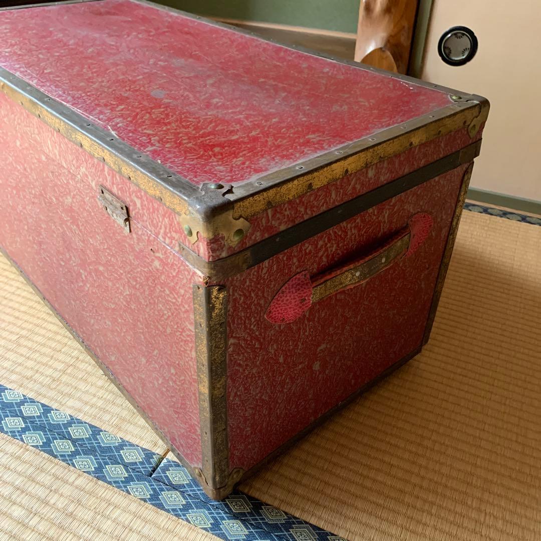 アンティーク BOX 箱 収納 衣装入 一段