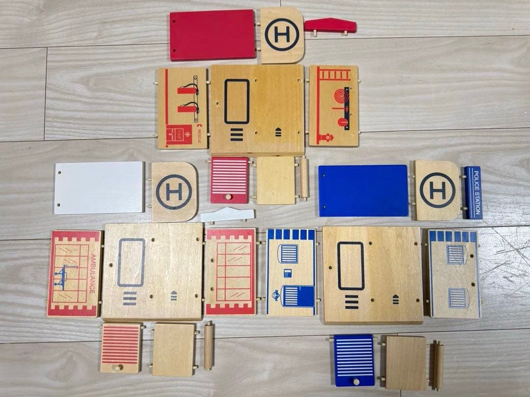 Click clack　知育・木製玩具　働く車　13個セット