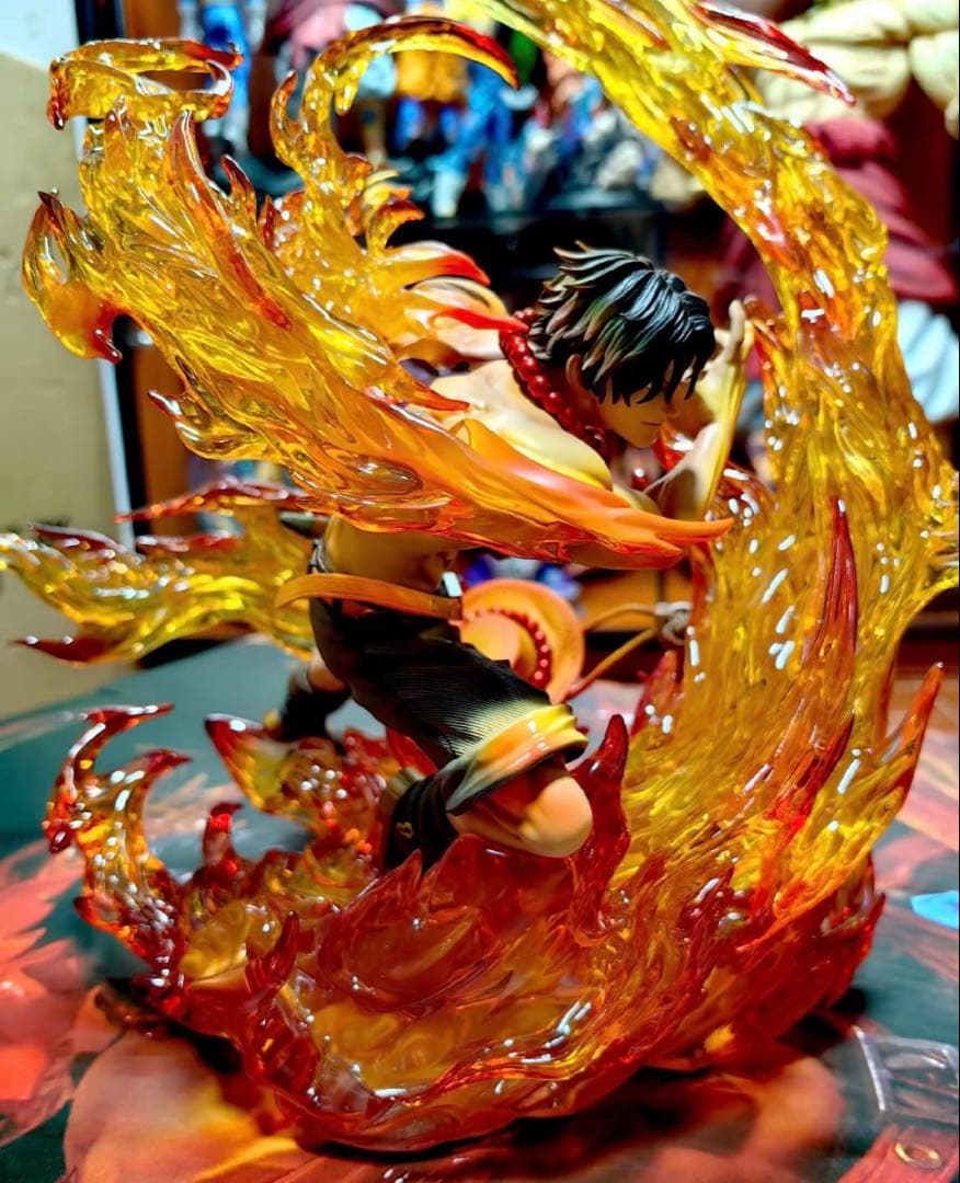 ワンピース 火拳のエース ガレージキット ガレキ スタチューX①⑦