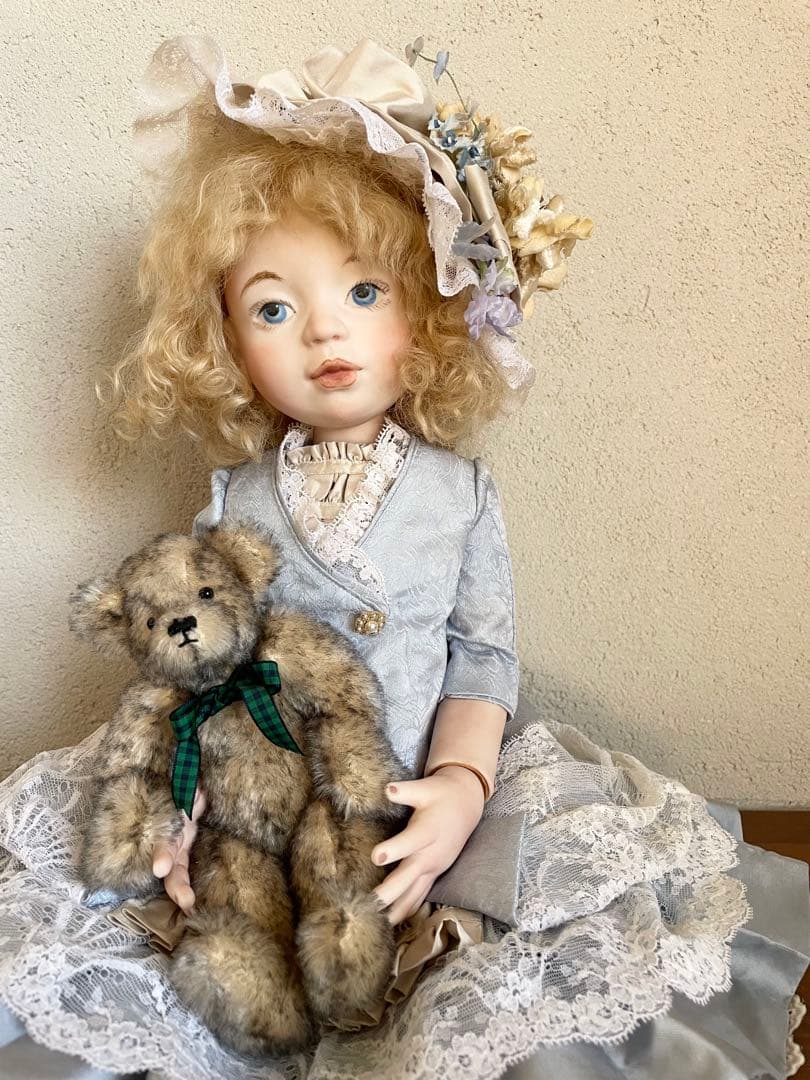 ビスクドール ハンドメイド 創作人形 アンティークドール テディベア ビクトリア