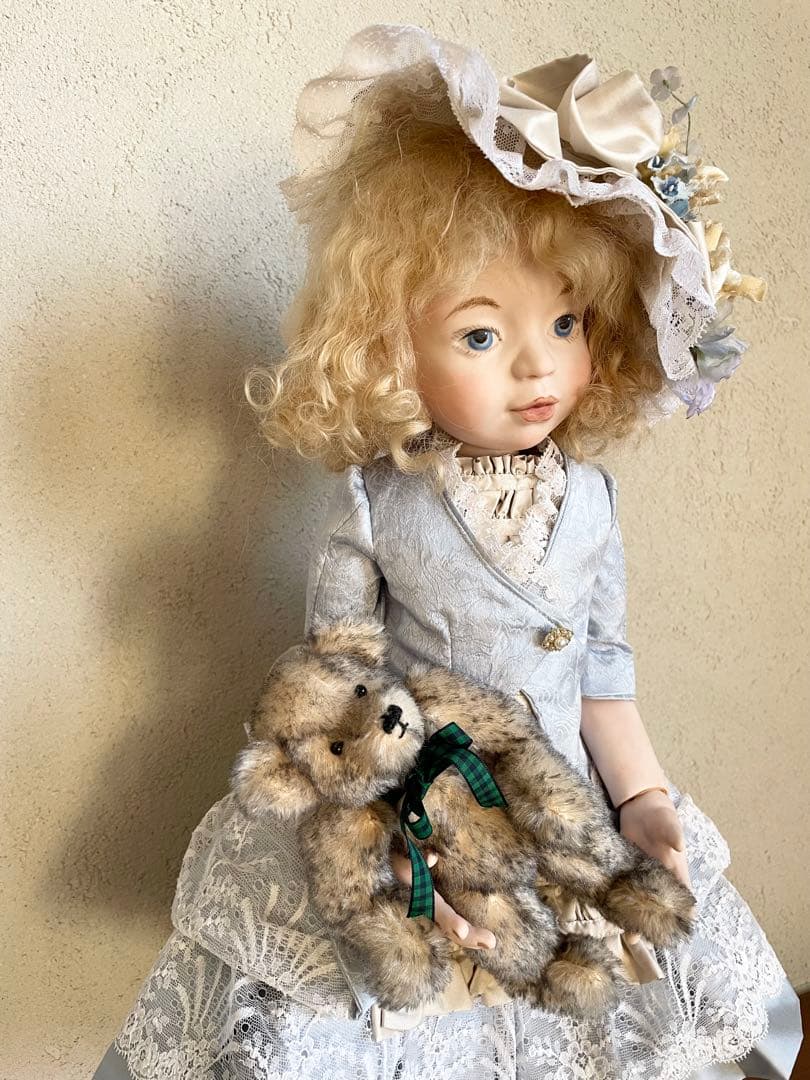 ビスクドール ハンドメイド 創作人形 アンティークドール テディベア ビクトリア