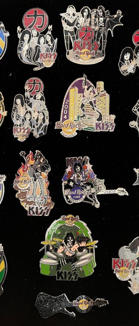 KISS 【HARD ROCK CAFE】 ピンバッジ 31個セット