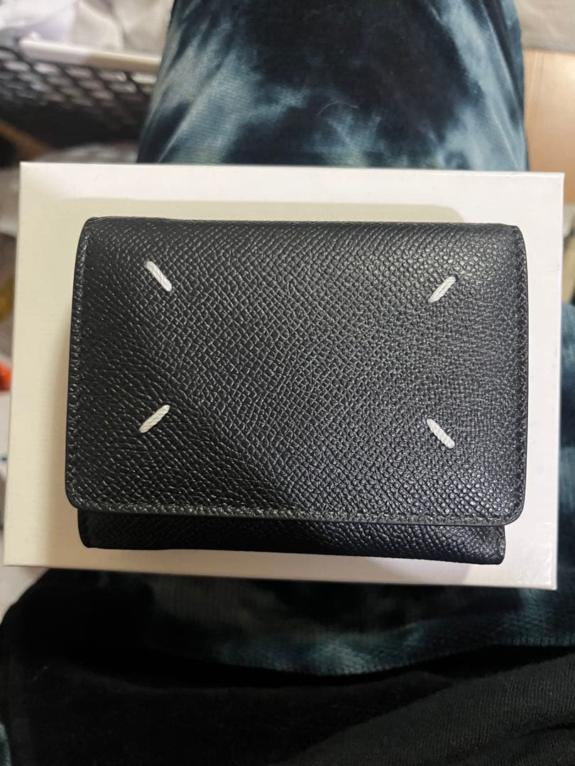 Maison Margiela ミニ財布 黒 レザー