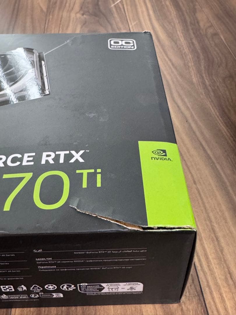 動作確認済　MSI GeForce RTX 4070 Ti グラフィックボード