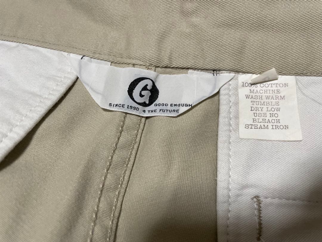 希少　初期GOODENOUGH　初期グッドイナフ　チノパンツ　ベージュ　Ｌ