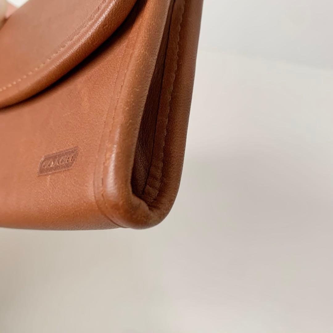 【オールドコーチ】COACH ケース　小銭入れ　ブラウン　キャメル　レア