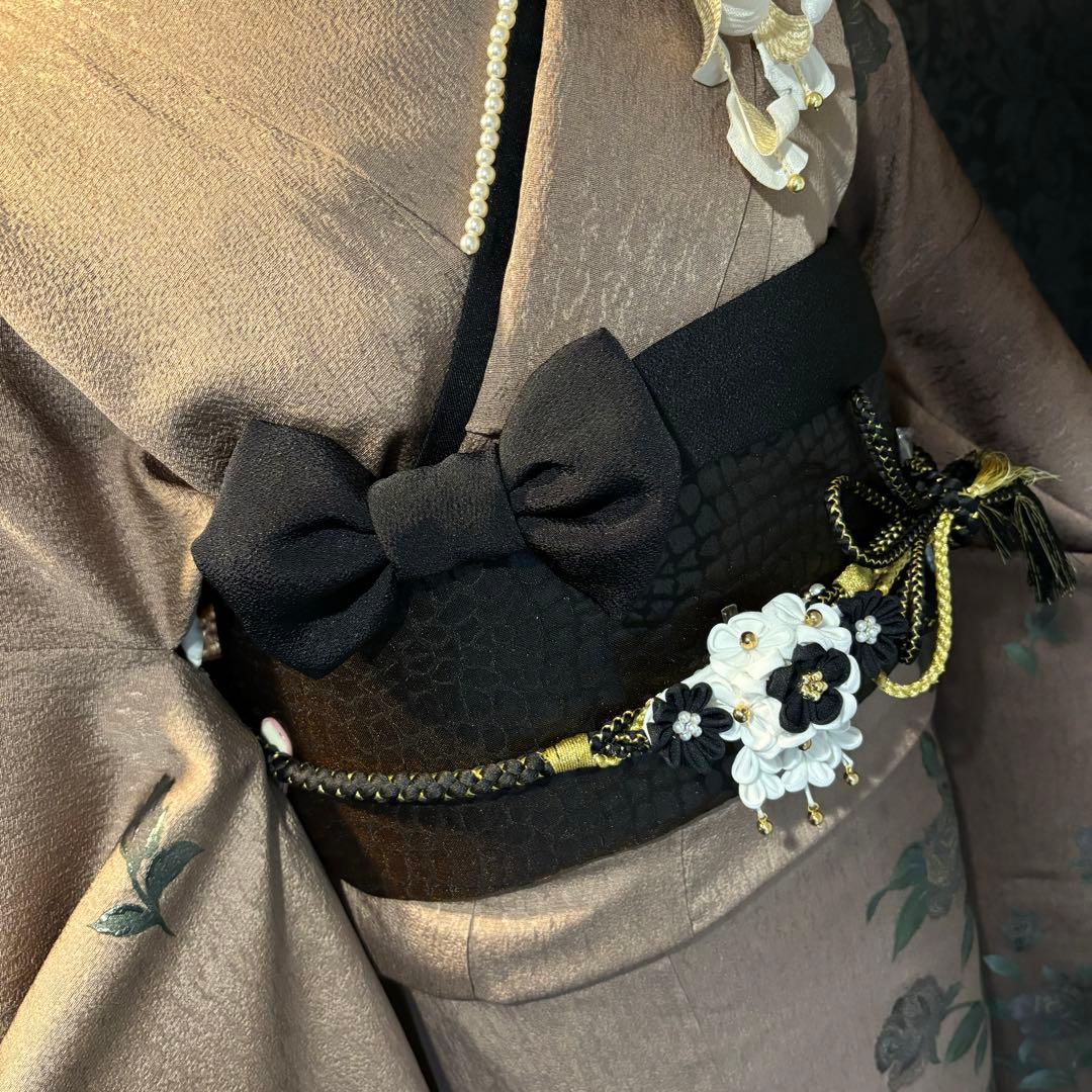 美品　珍品　薔薇　ベロア　暈し　逸品　振袖　フルセット 振り袖