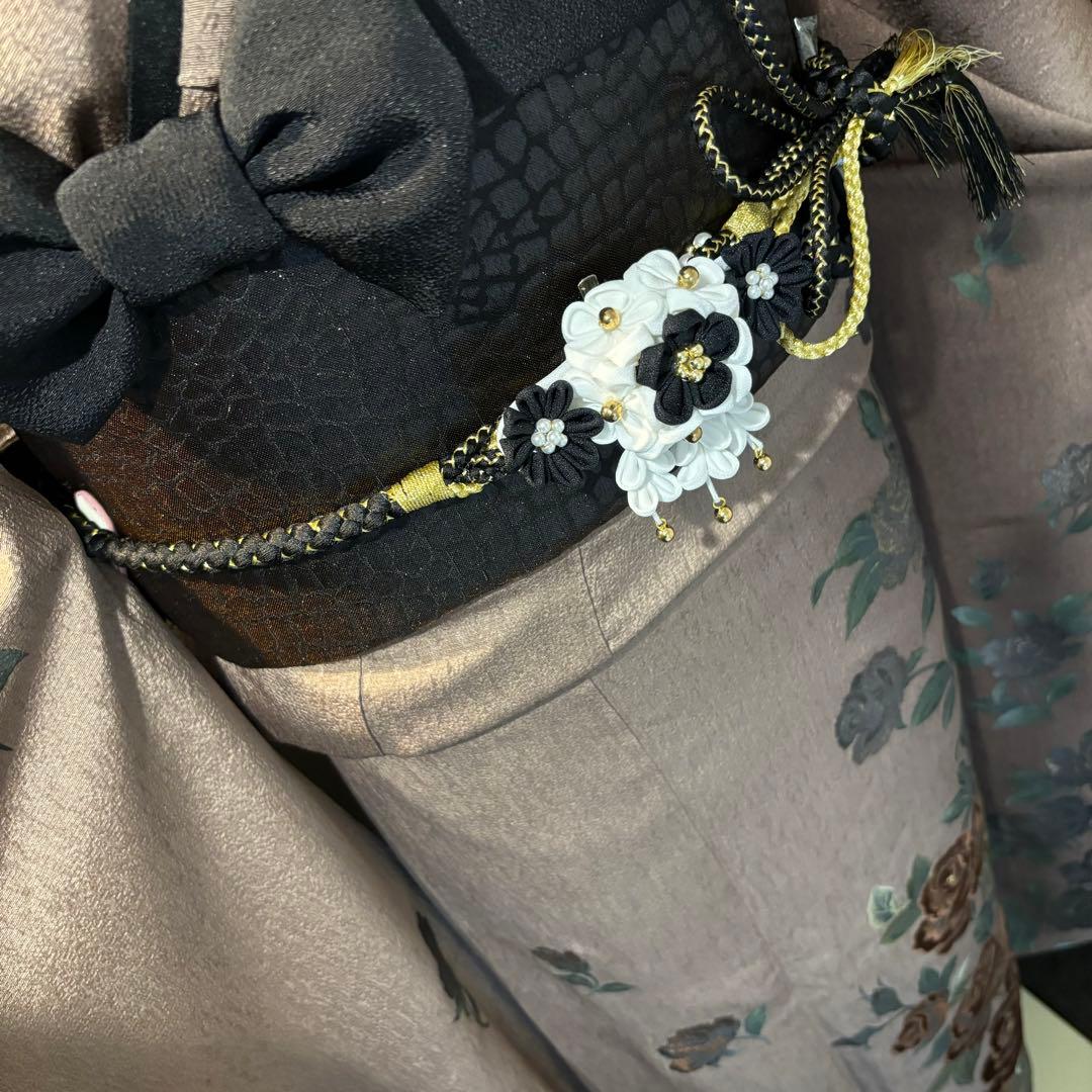 美品　珍品　薔薇　ベロア　暈し　逸品　振袖　フルセット 振り袖