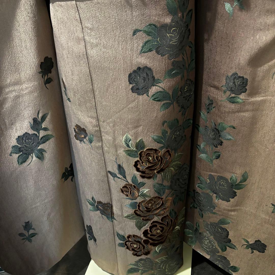 美品　珍品　薔薇　ベロア　暈し　逸品　振袖　フルセット 振り袖