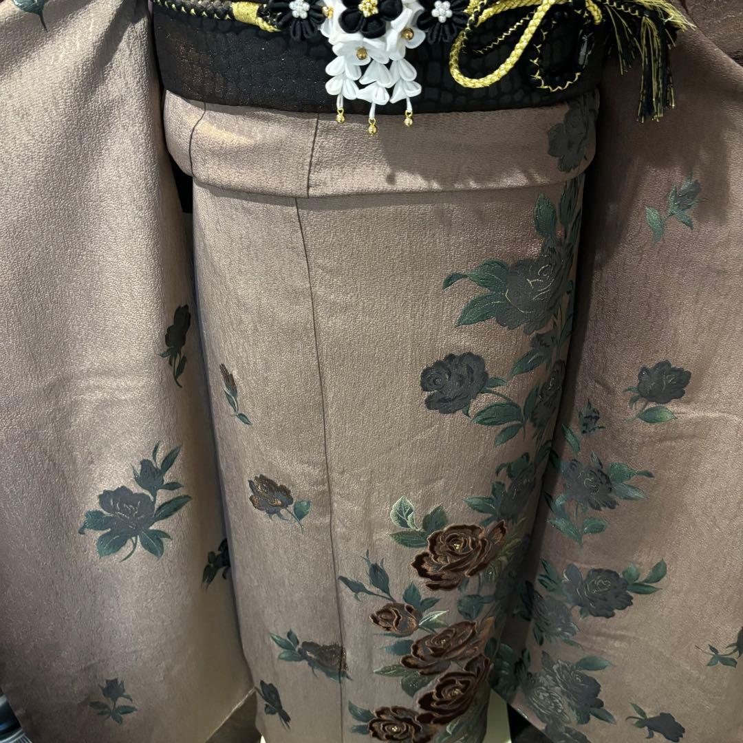 美品　珍品　薔薇　ベロア　暈し　逸品　振袖　フルセット 振り袖