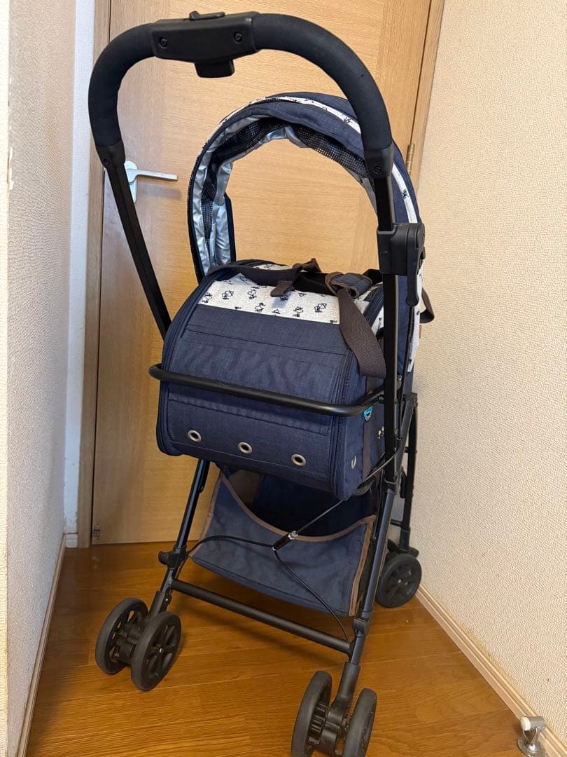 【美品】ペット用 スヌーピーベビーカー
