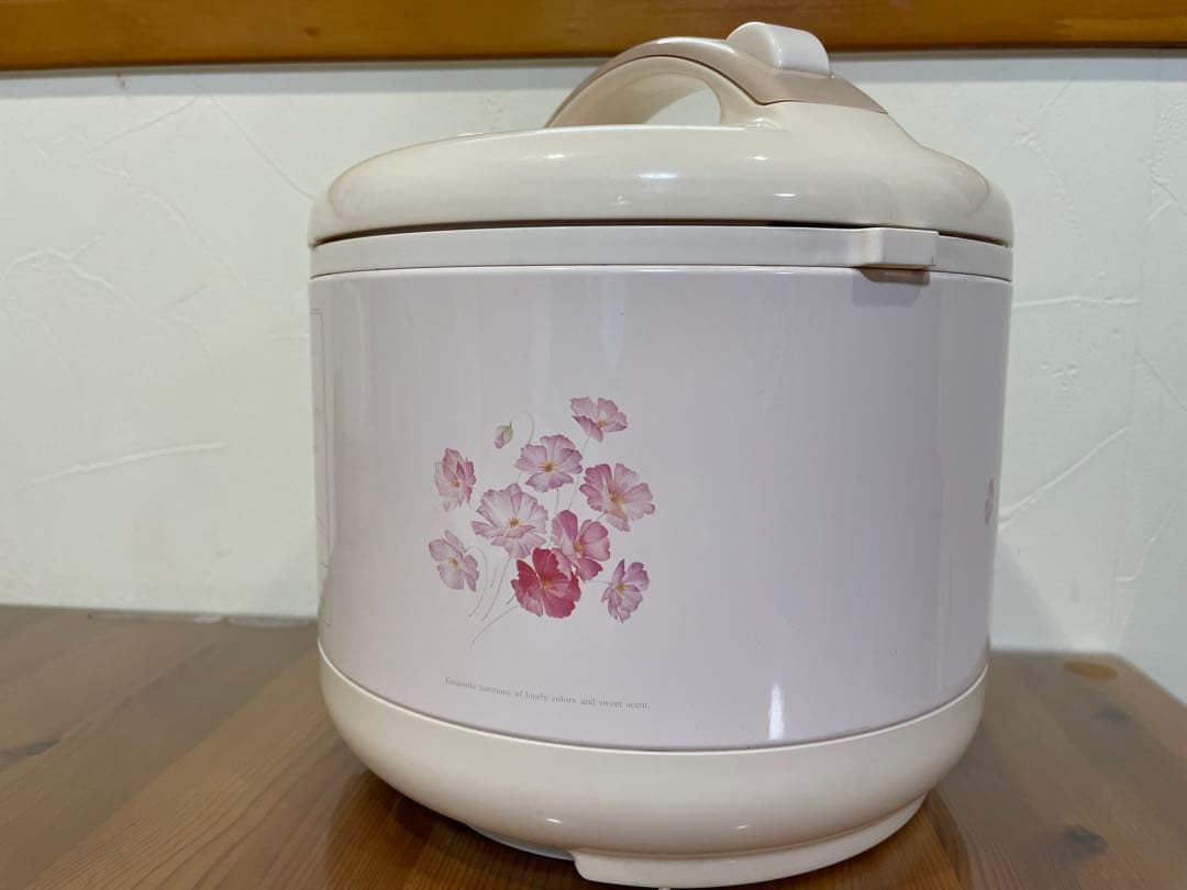 昭和レトロ　TIGER 炊飯器 花柄　3合炊き