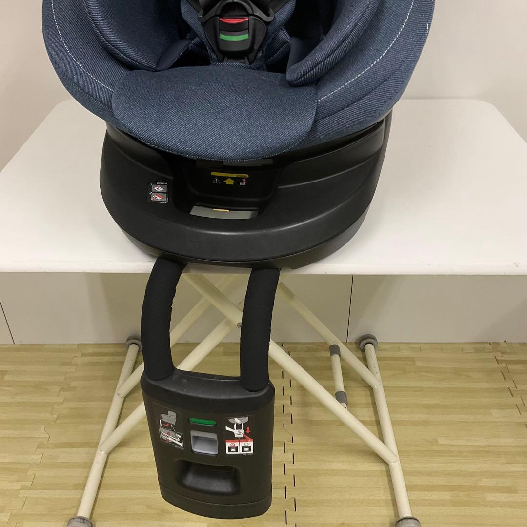 エールベベ・クルット4 Oui ISOFIX対応 チャイルドシート デニムブルー