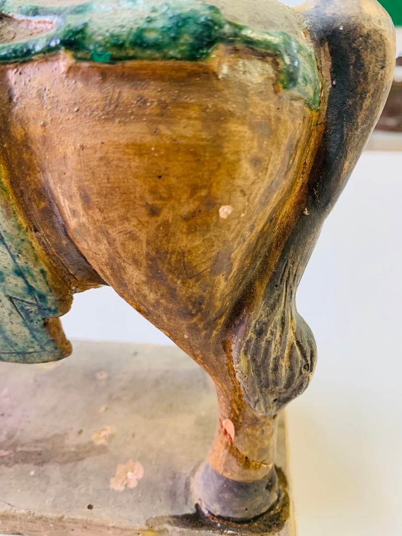 中国唐時代三彩馬像