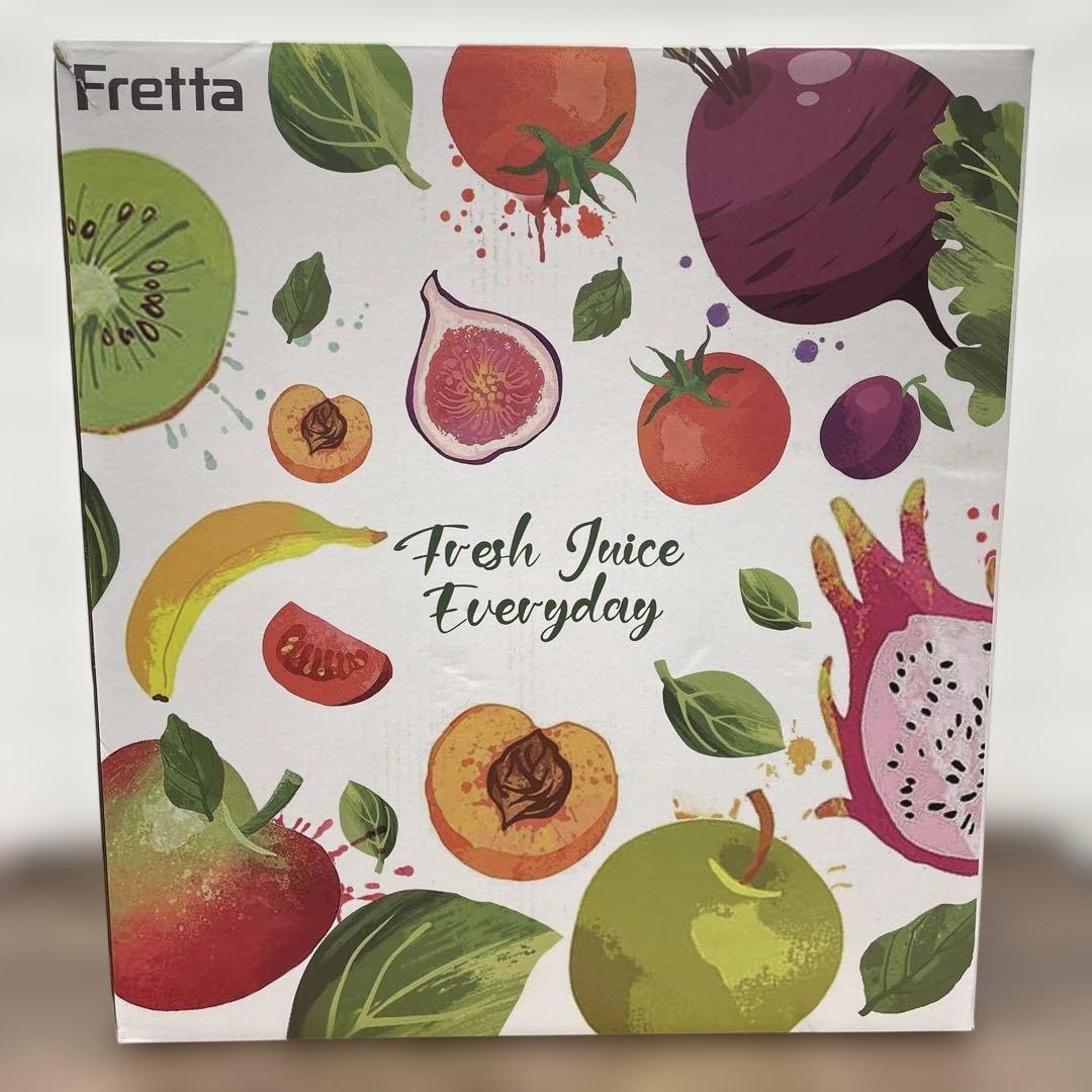 12021 Fretta スロージューサー 10.8cm広い投入口 1L大容量