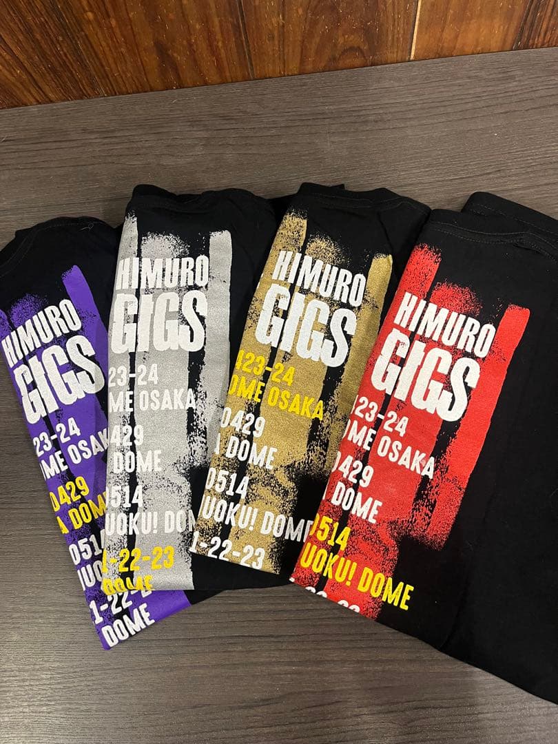 氷室京介 ラスギグ T シャツ 4枚セット