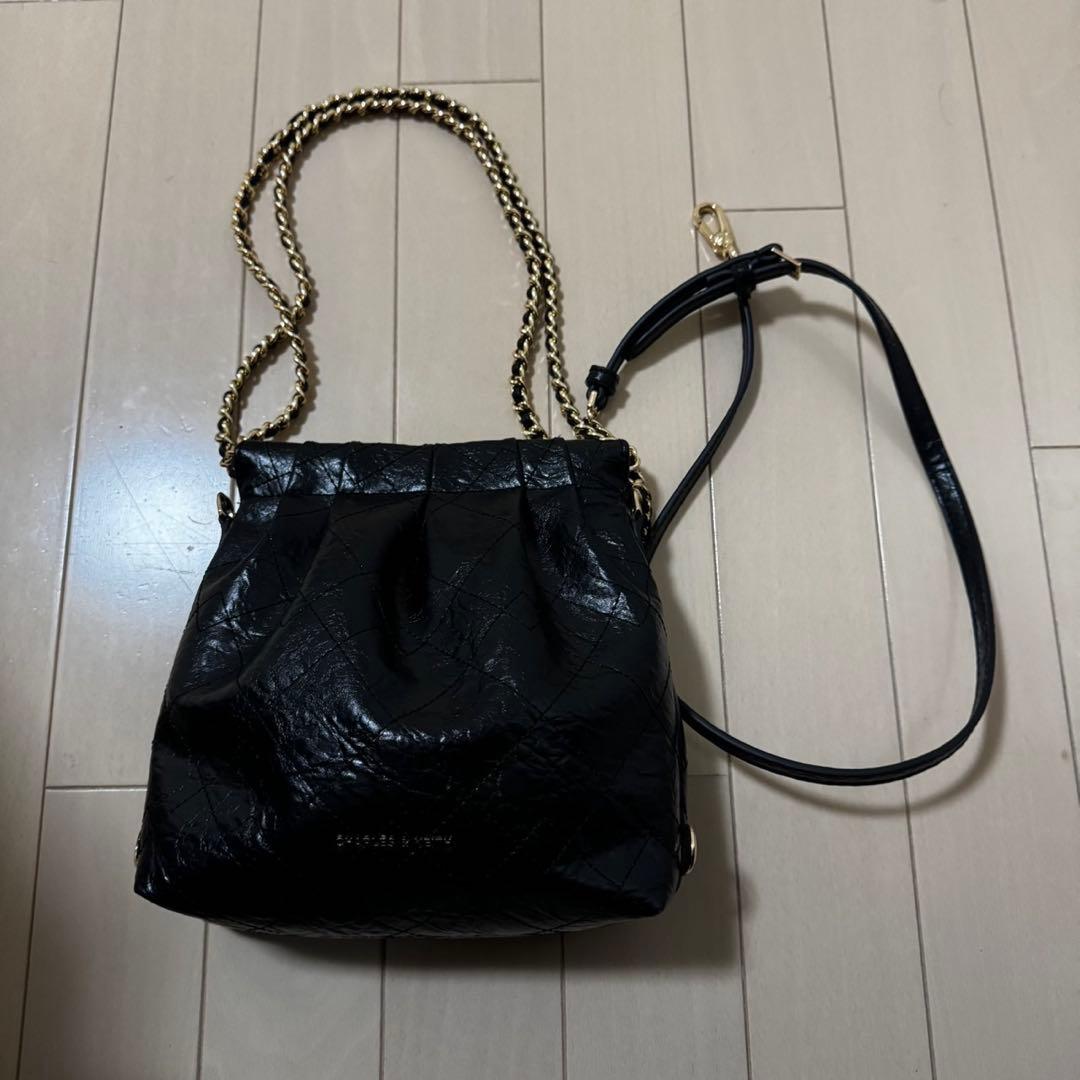 Duo ドゥオ チェーンハンドルツーウェイバックパック - ブラック　Sサイズ