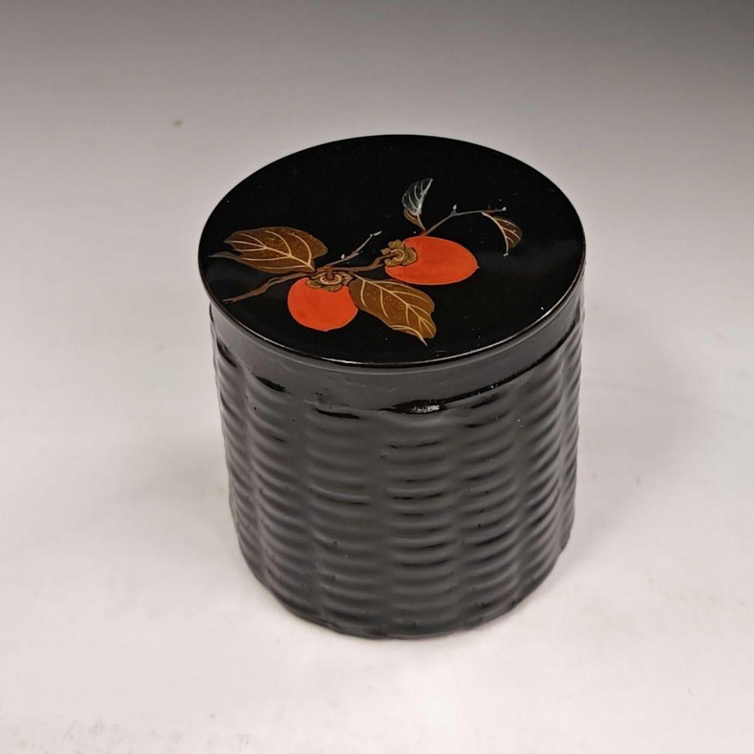 イ380 棗『塗師　中林星山』『柿蒔絵　篭棗　共箱』茶入　茶器　茶道具