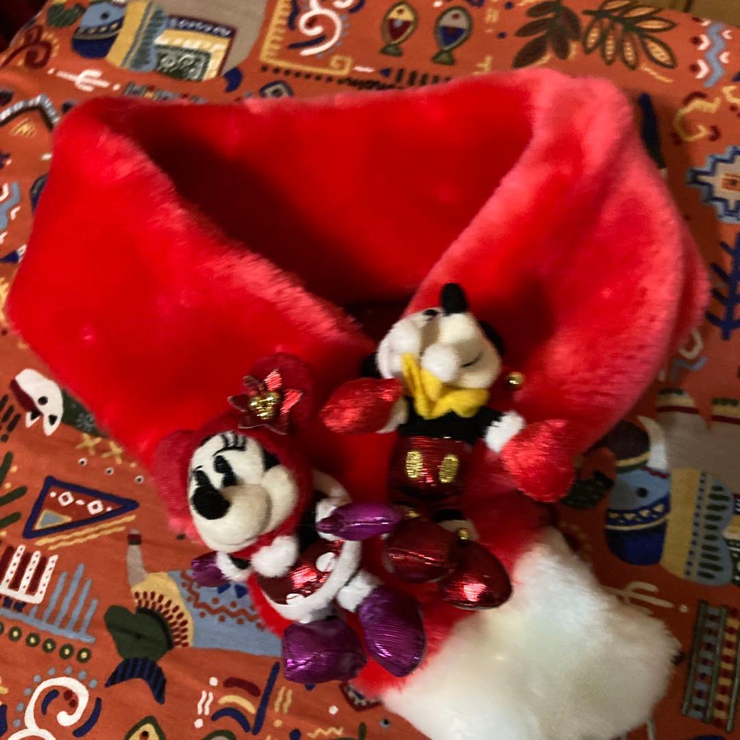 クリスマス　マフラー　ミッキー&ミニーマウス　ディズニーリゾート