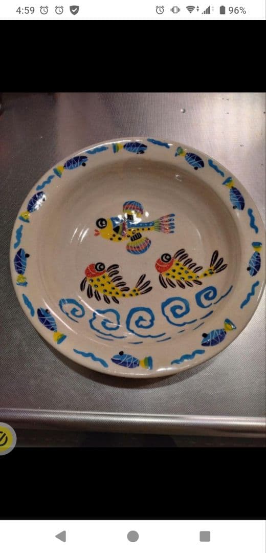 南島焼　カレー皿　奈美ロリマーさん作品