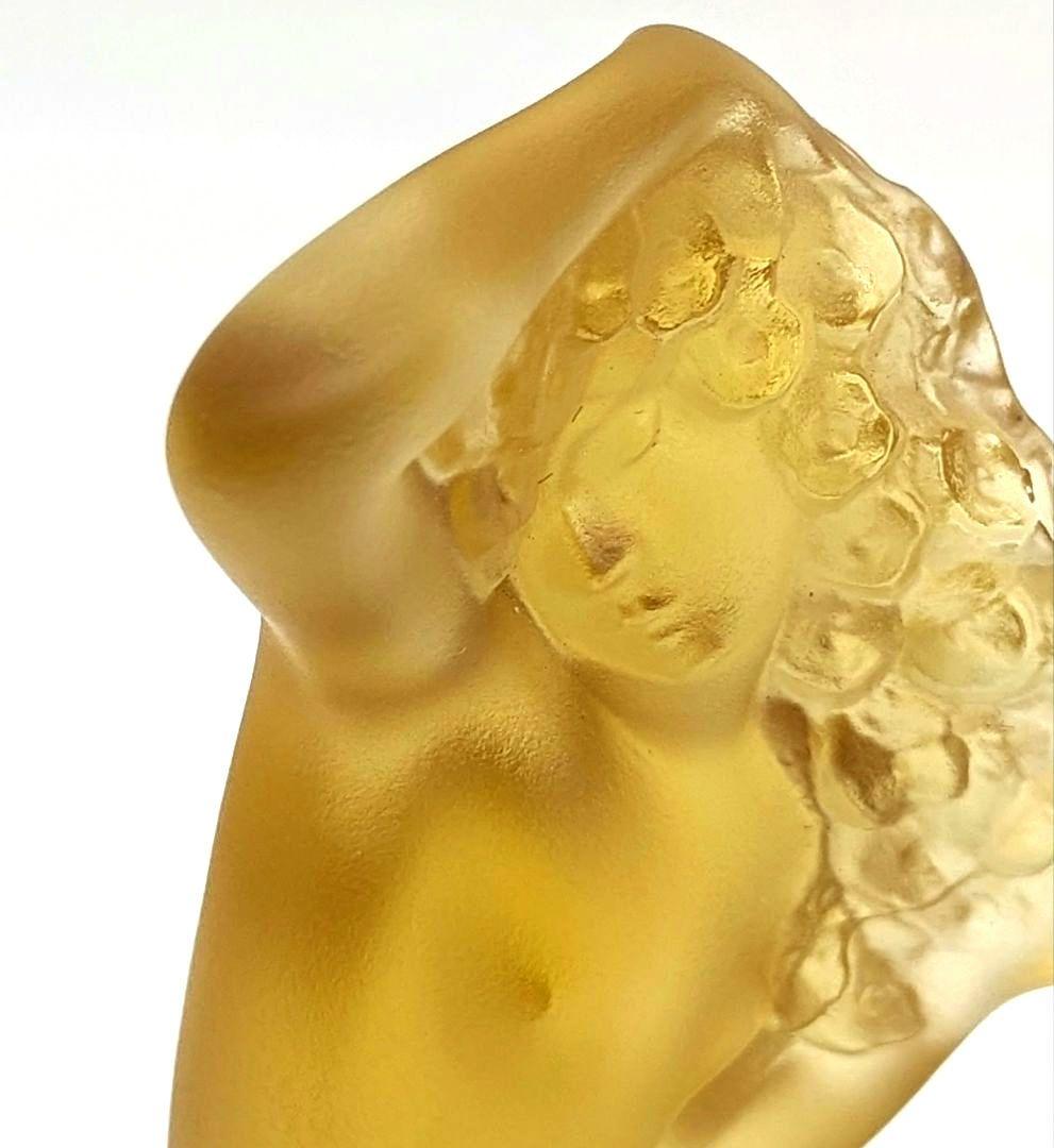 ラリック フロレアル 裸婦像 アンバー 琥珀 ヴィンテージ 美品 フィギュリン