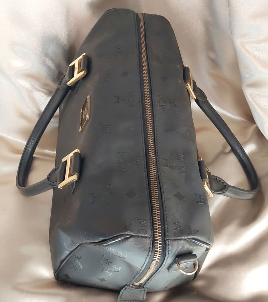 MCM　ボストンバッグ　黒　昭和レトロ　レトロ　バック　ブランド　ヴィンテージ