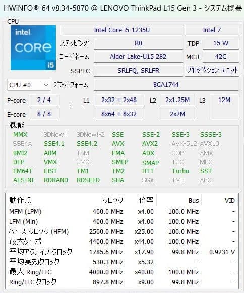 Windowsノート本体 A001 Lenovo ThinkPad Win11 office2021
