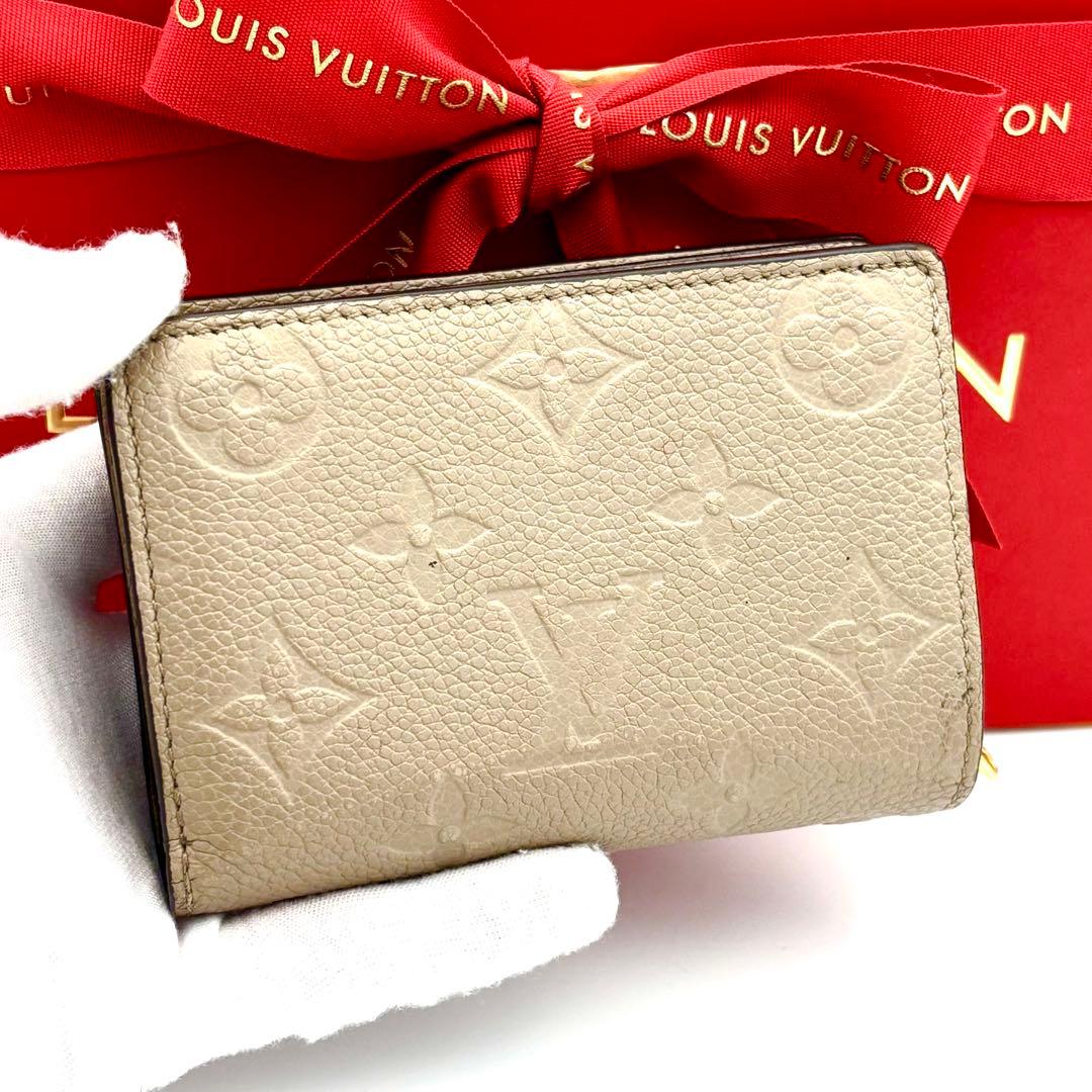 ☆美品☆ルイヴィトン 財布 モノグラムアンプラント ポルトフォイユクレア