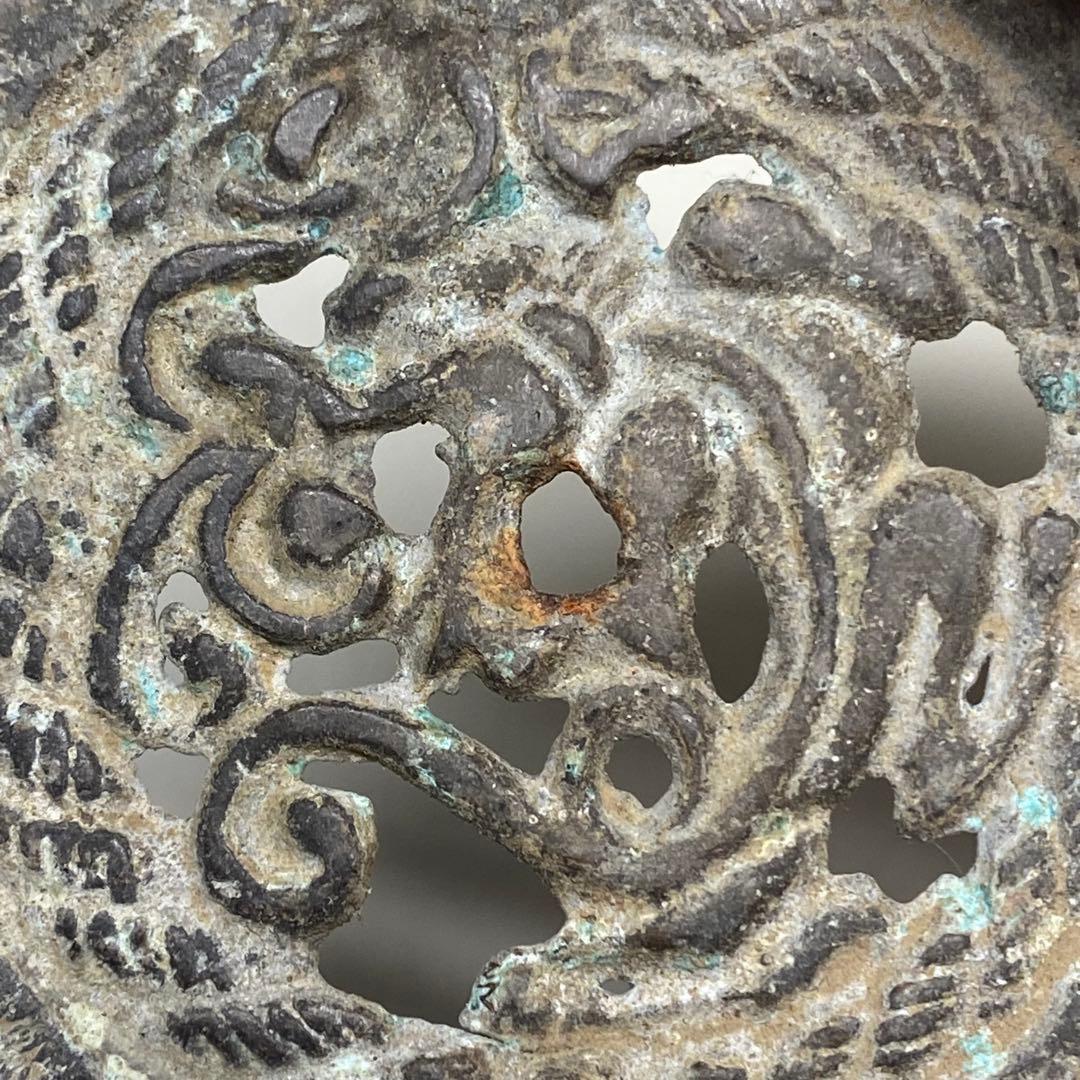 時代物　銅製　鳳凰の形 金具勾 飾り副葬品 歴史研究　収蔵　アンティーク　骨董品