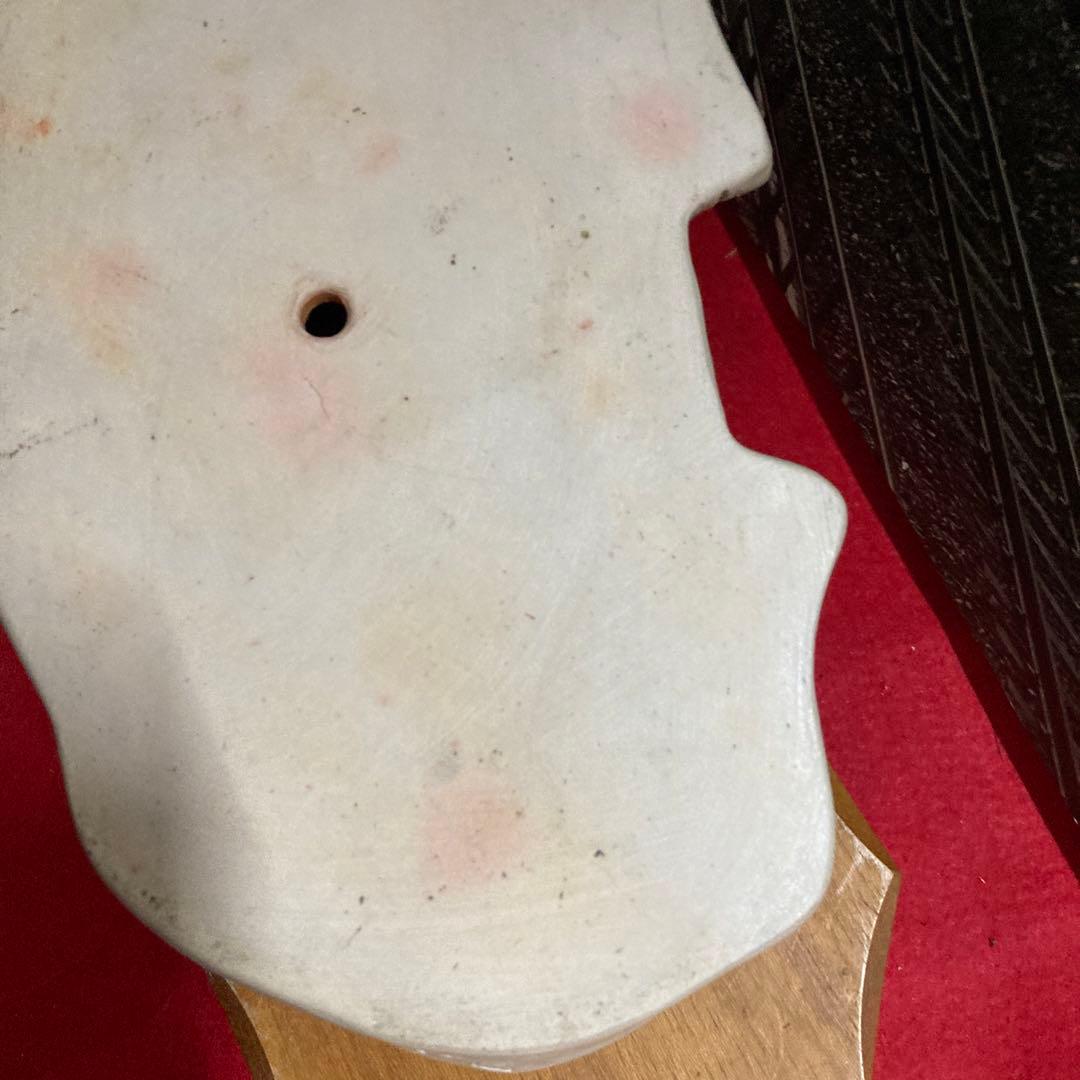 白備前超貴重丑置物年末年始大売り出しです❣️石井不老作細工銘作品美品‼️