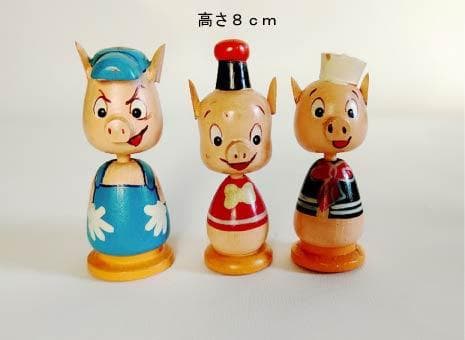 ディズニーまんがこけし「ディズニーの城」昭和レトロ