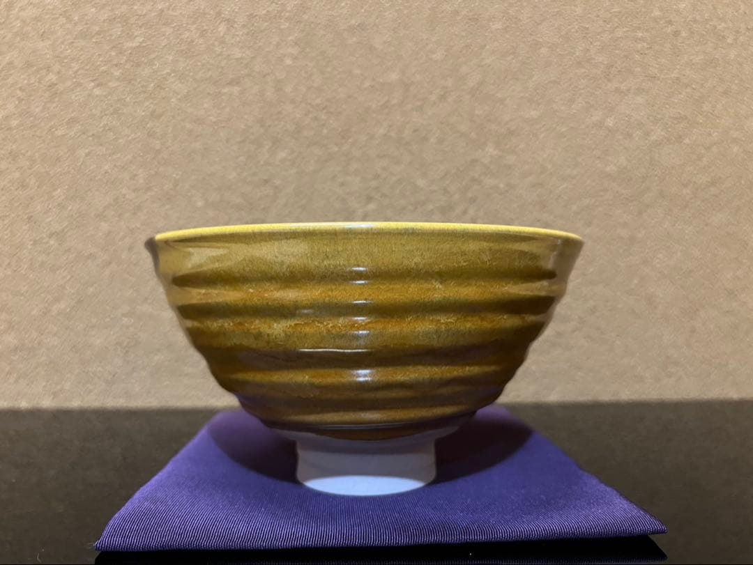 人間国宝　三代徳田八十吉（正彦）　抹茶茶碗