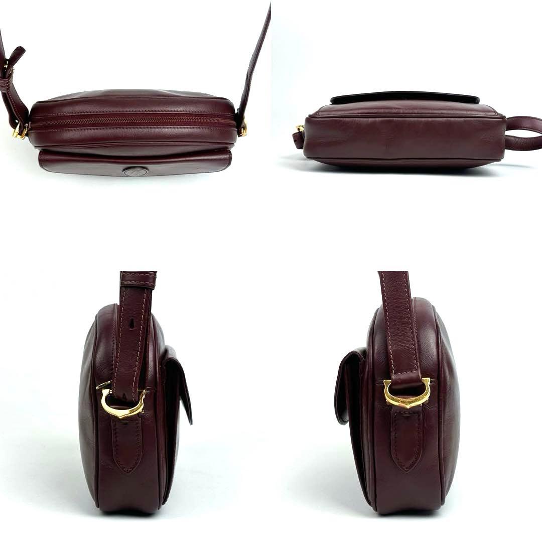美品 カルティエ マストライン ショルダーバッグ 2way ゴールド金具 レザー
