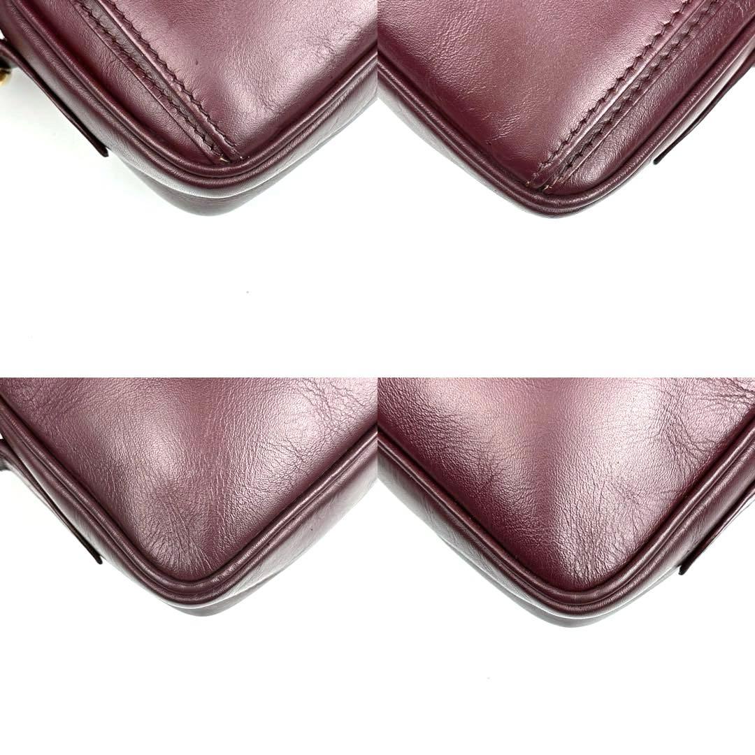 美品 カルティエ マストライン ショルダーバッグ 2way ゴールド金具 レザー