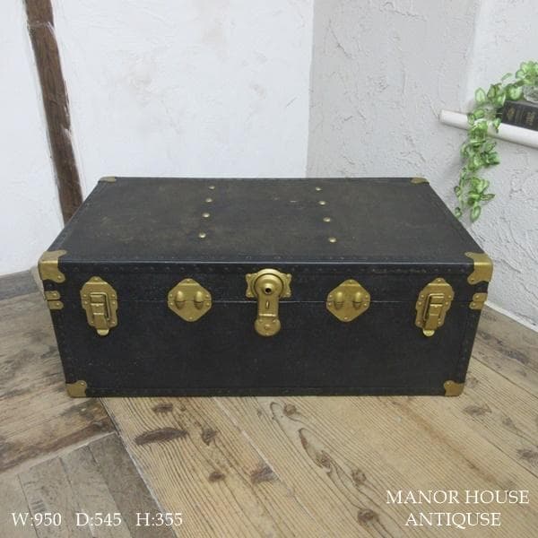 イギリス アンティーク 家具 トランク 収納ボックス 収納 店舗什器 6998c